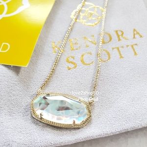 Kendra Scott Dichroic Delaney gold necklace
